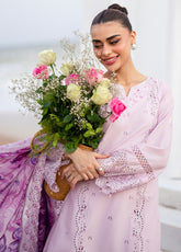 Azure Luxury Embroidered Lawn 3 Piece Unstitched Suit AZU25LL D-LILAC MAJESTY